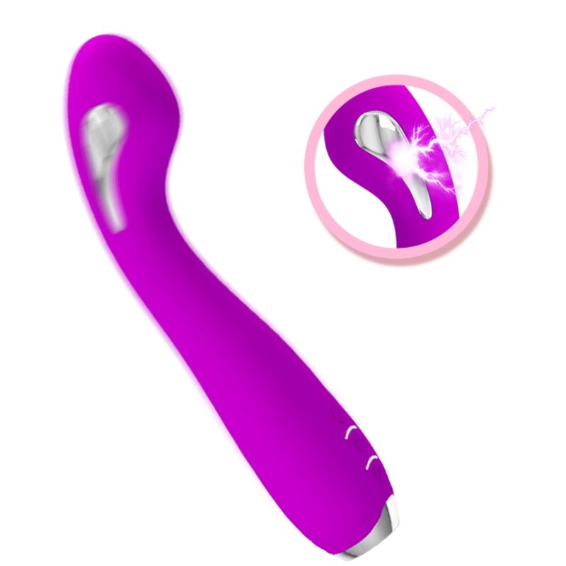 PRETTY LOVE - VIBRADOR DE ELETROCHOQUE RECARREGVEL HECTOR - ROXO IMPERMEVEL