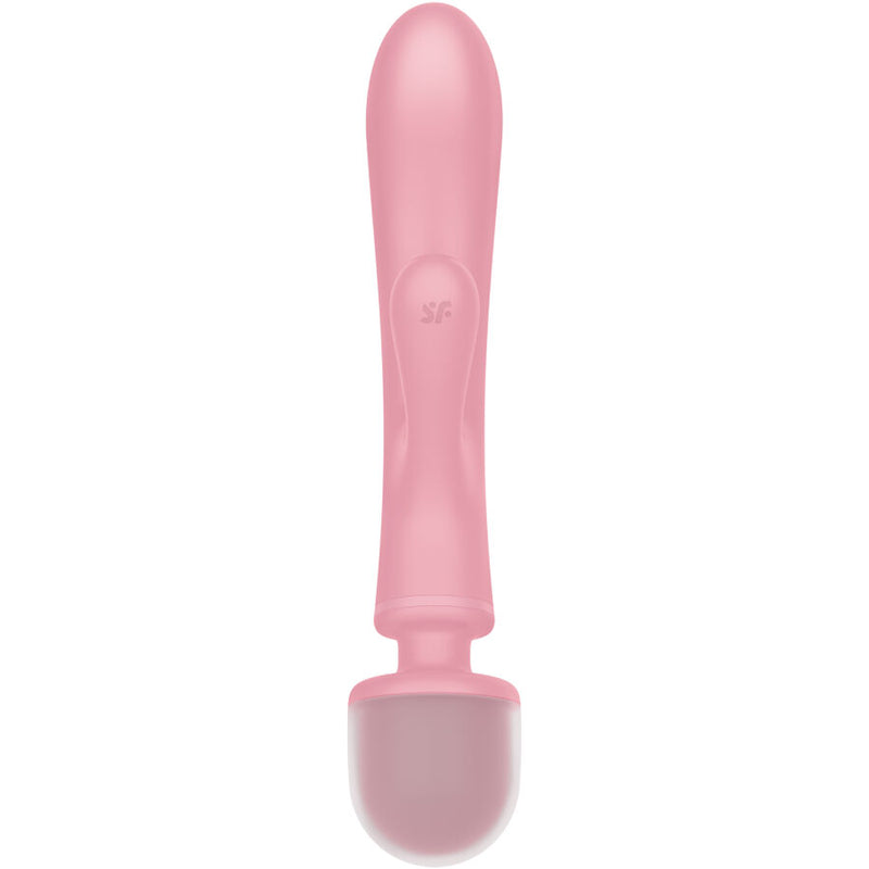 SATISFYER - TRIPLE LOVER RABBIT VIBRADOR MASSAGER ROSA