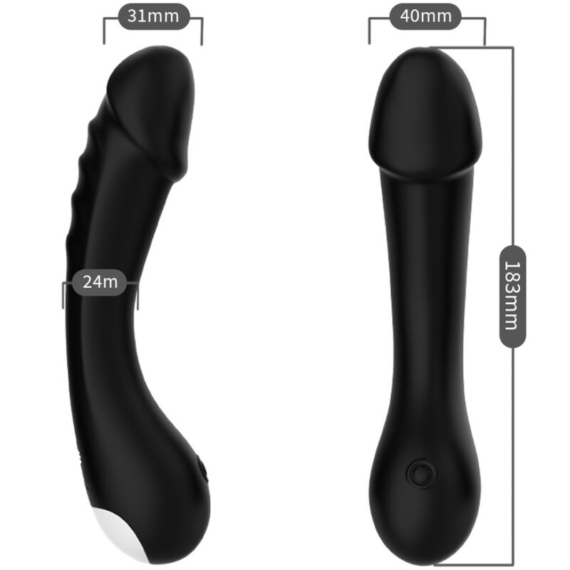 ARMONY - DILDO VIBRADOR G-SPOT SILICONE PRETO