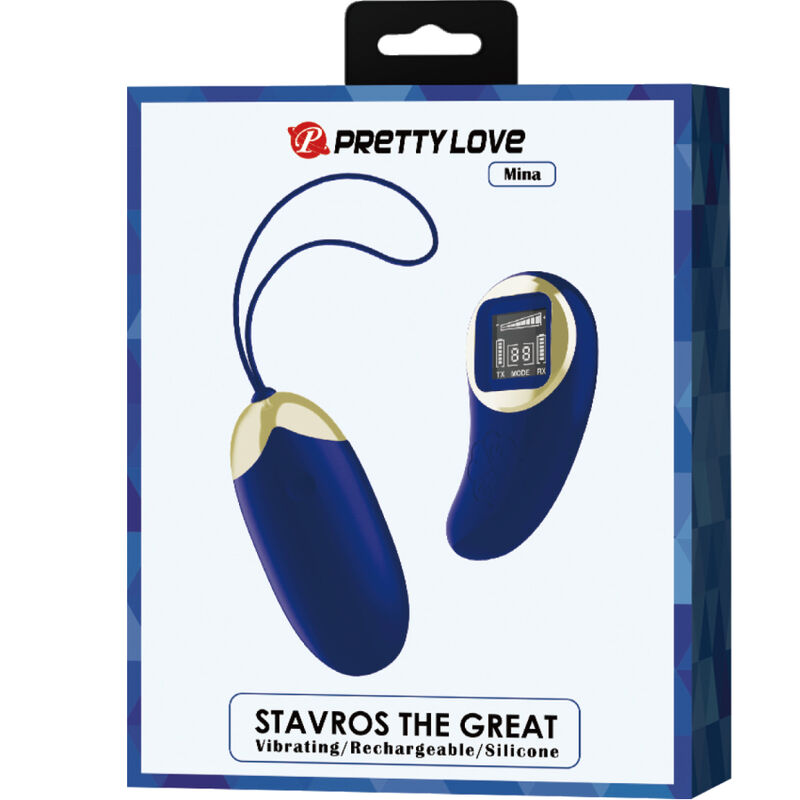 PRETTY LOVE - OVO VIBRANTE MINA CONTROLE REMOTO AZUL