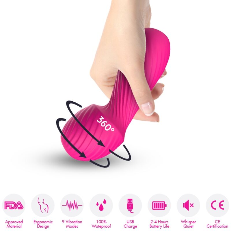 ARMONY - DAZZLE MASSAGER E VIBRADOR PEQUENO FÚCSIA