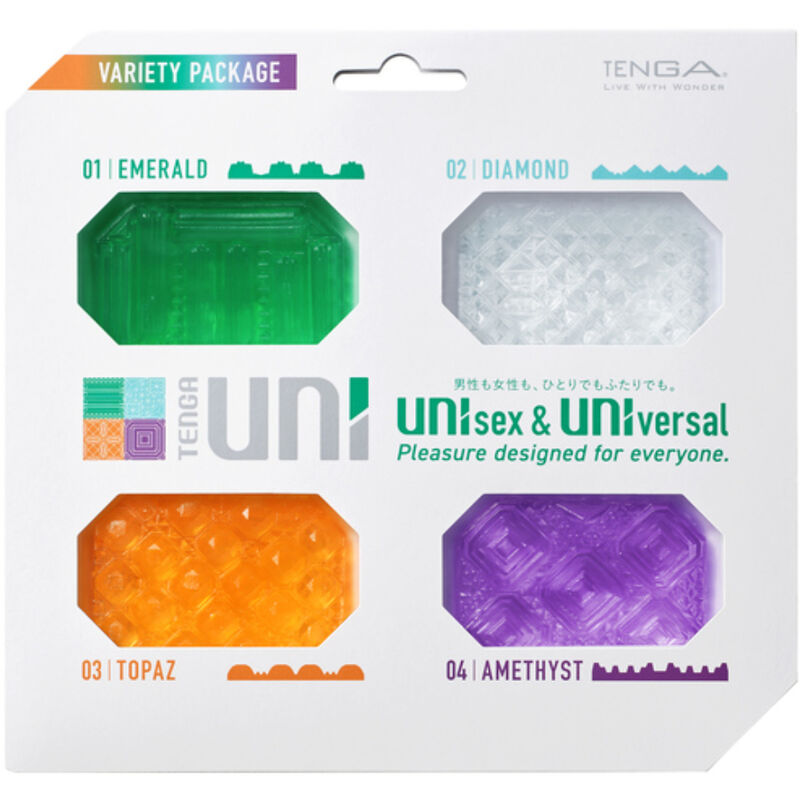 TENGA - MASTURBADOR UNI VARIETY DEDAL PACK 4 UNIDADES