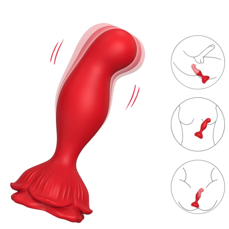 ARMONY - VIBRADOR ROSA E PLUG ANAL CONTROLE REMOTO VERMELHO