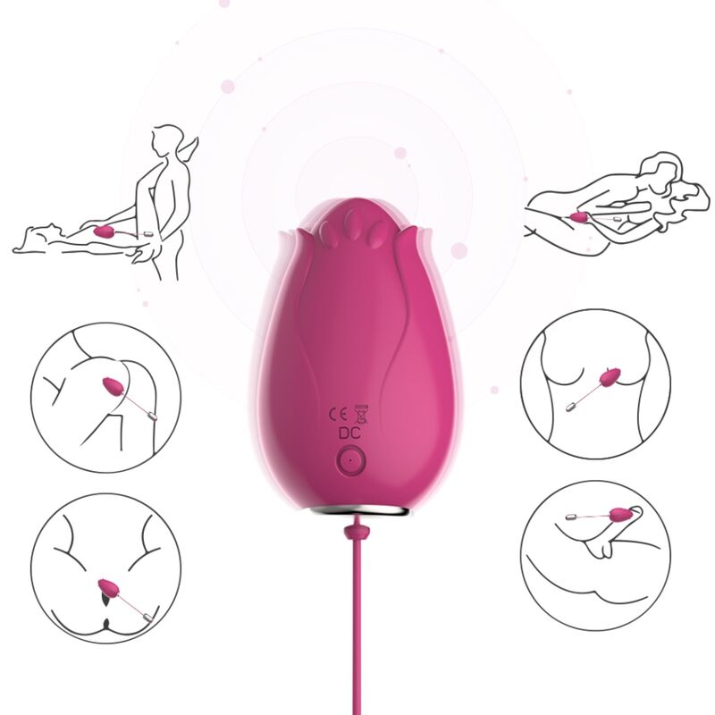 ARMONY - VIBRADOR DE OVO MANDALA G-SPOT CONTROLE REMOTO FÚCSIA