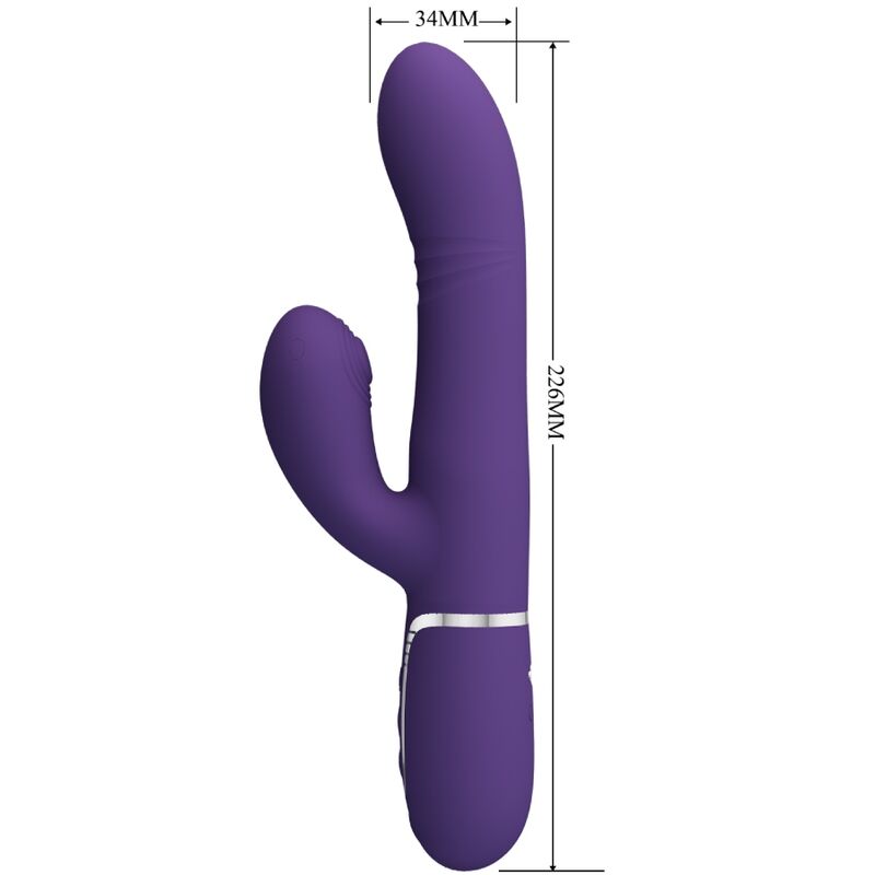 PRETTY LOVE - VIBRADOR MULTIFUNÇÃO G-SPOT ROXO