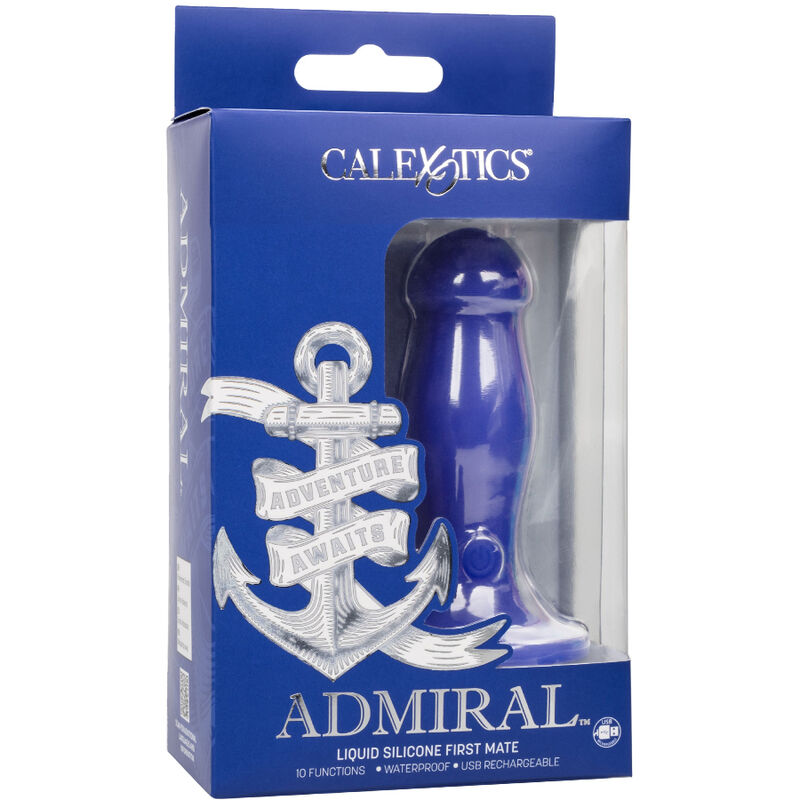 CALEXOTICS - ADMIRAL VIBRADOR ANAL PLUG PRIMEIRO IMEDIATO AZUL