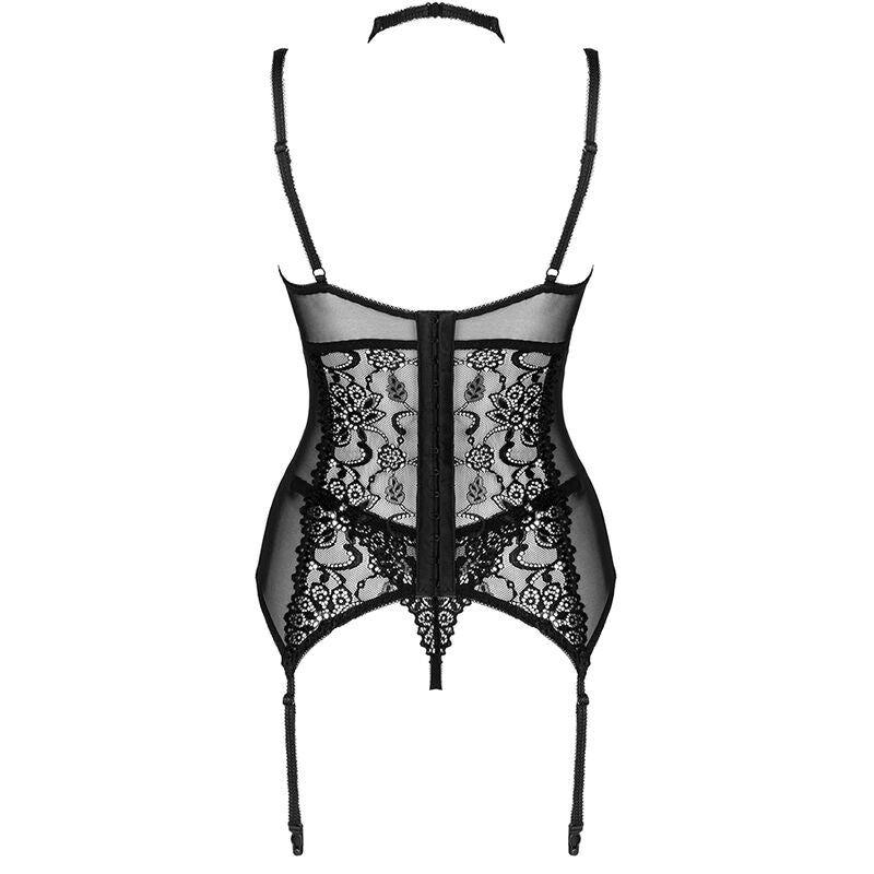 LIVCO CORSETTI FASHION - COLEO GIELLANDRA FOR THE SENSES CORSET + CALCINHA PRETA