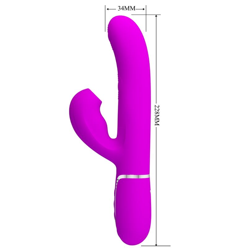 PRETTY LOVE - PERLITA MULTIFUNO 3 EM 1 VIBRADOR G-SPOT VIOLETA