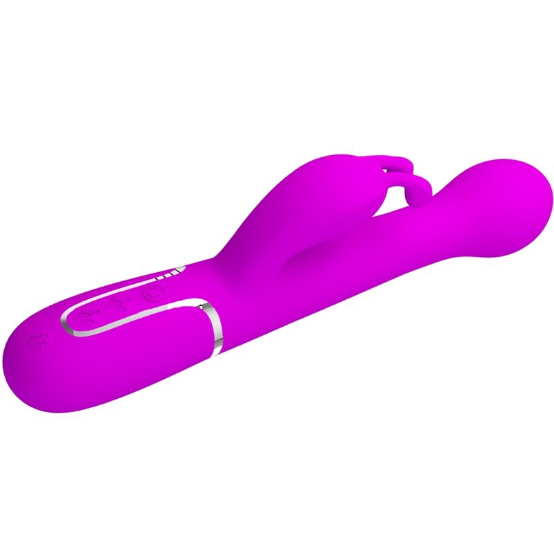 PRETTY LOVE - VIBRADOR DEJON COELHO 3 EM 1 MULTIFUNO VIOLETA