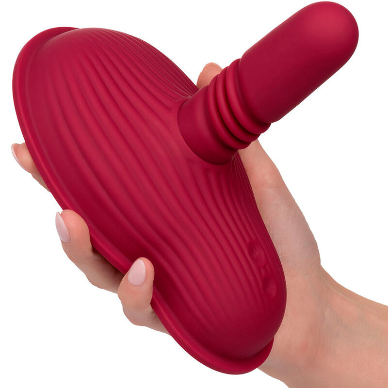 CALEXOTICS - RIDER MASSAGER DUPLO MOTOR CONTROLE REMOTO VERMELHO