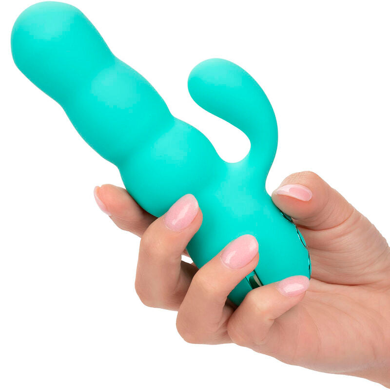 CALEXOTICS - VIBRADOR DEL MAR DIVA RABBIR AQUA GREEN POR CALIFORNIA DREAMING