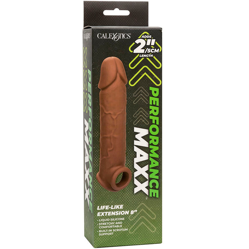 CALEXOTICS - PERFORMANCE MAXX LIFE-LIKE EXTENSION 8 PELE MARROM