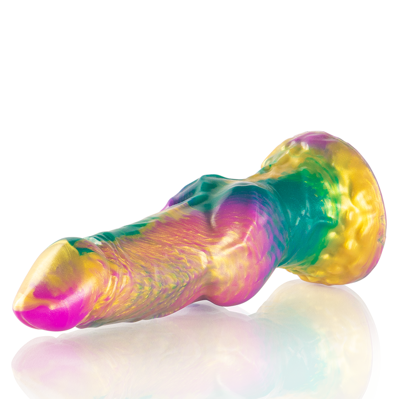 EPIC - IRIS DILDO COM TESTÍCULOS DE PRAZER ARCO-ÍRIS