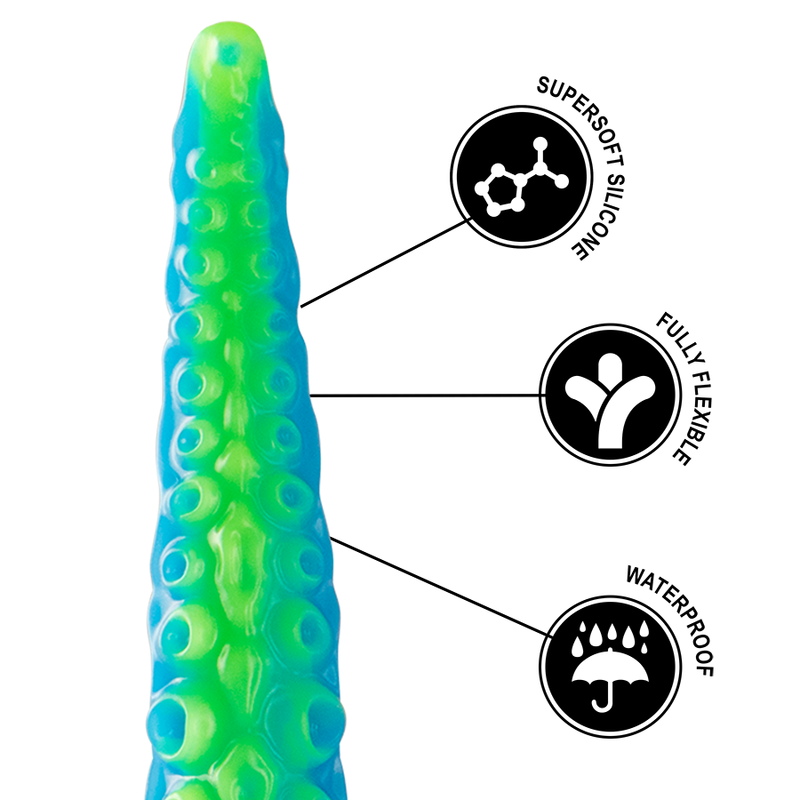 EPIC - SCYLLA FLUORESCENTE FINO TENTCULO DILDO TAMANHO GRANDE