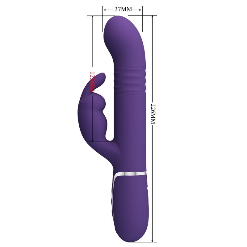 PRETTY LOVE - COALE VIBRADOR  COELHO 4 EM 1 ROXO