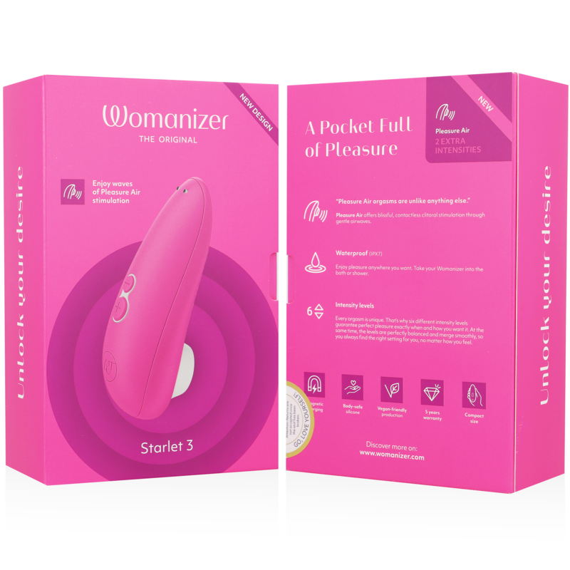 WOMANIZER - STARLET 3 ESTIMULADOR CLITORIAL ROSA