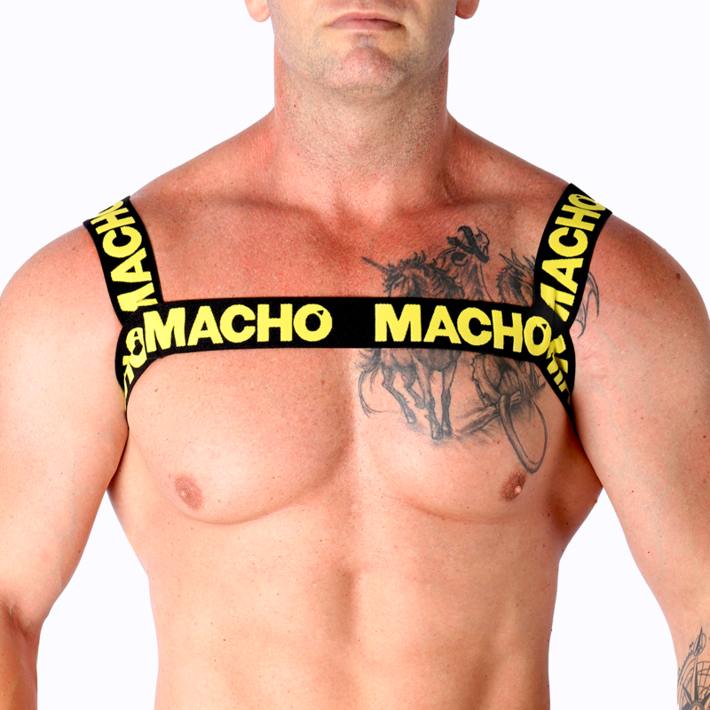 MACHO - ARNÊS DUPLO AMARELO