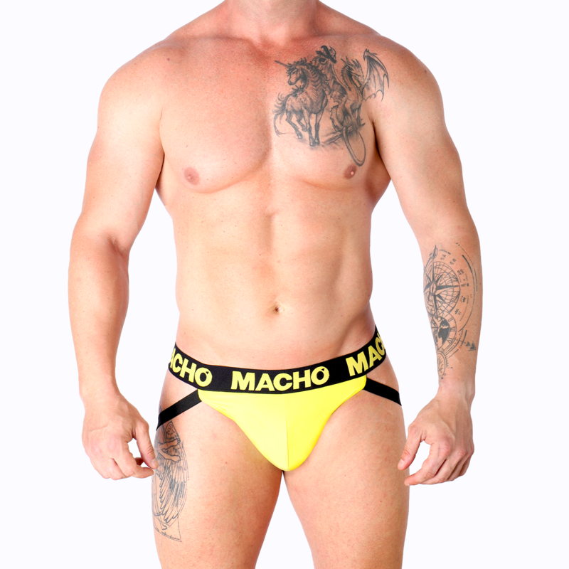 MACHO - MX25A JOCK LYCRA AMARELO S