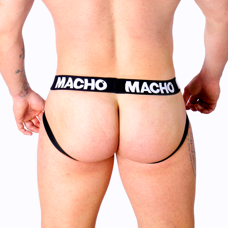 MACHO - MX27GR JOCK COURO CINZA BEGE S