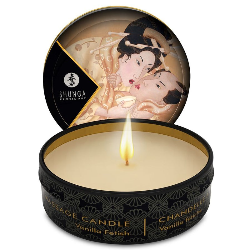 SHUNGA - MINI CARESS BY CANDELIGHT VANILLA MASSAGE VELA 30 ML