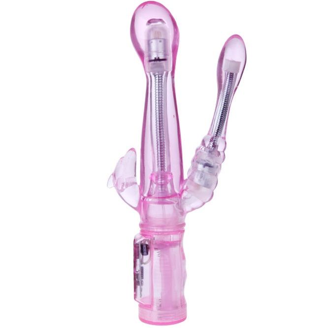 BAILE - VIBRADOR FLEXÍVEL COM ESTIMULADOR ANAL