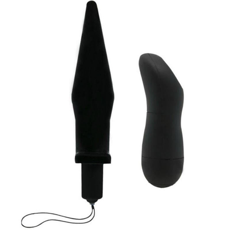 BAILE - PLUG ANAL BUTT COM VIBRAO PRETO