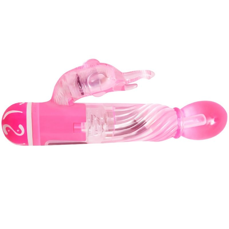 BAILE - VIBRADOR MULTIVELOCIDADE COM ESTIMULADOR ROSA