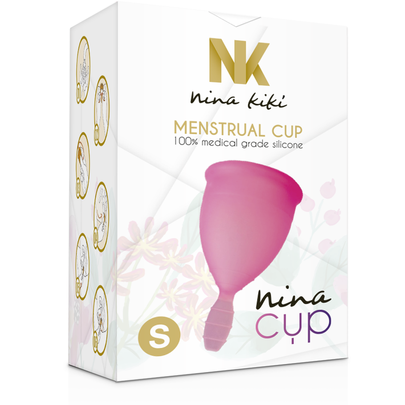 NINA KIKÍ - COPO MENSTRUAL ROSA - TAMANHO S