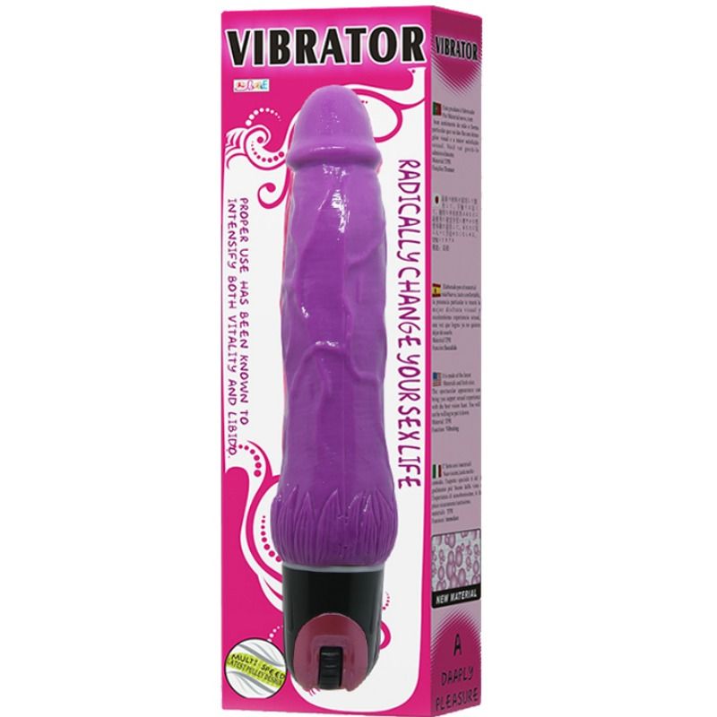 BAILE - VIBRADOR MULTIVELOCIDADE DAAPLY PLEASURE ROXO