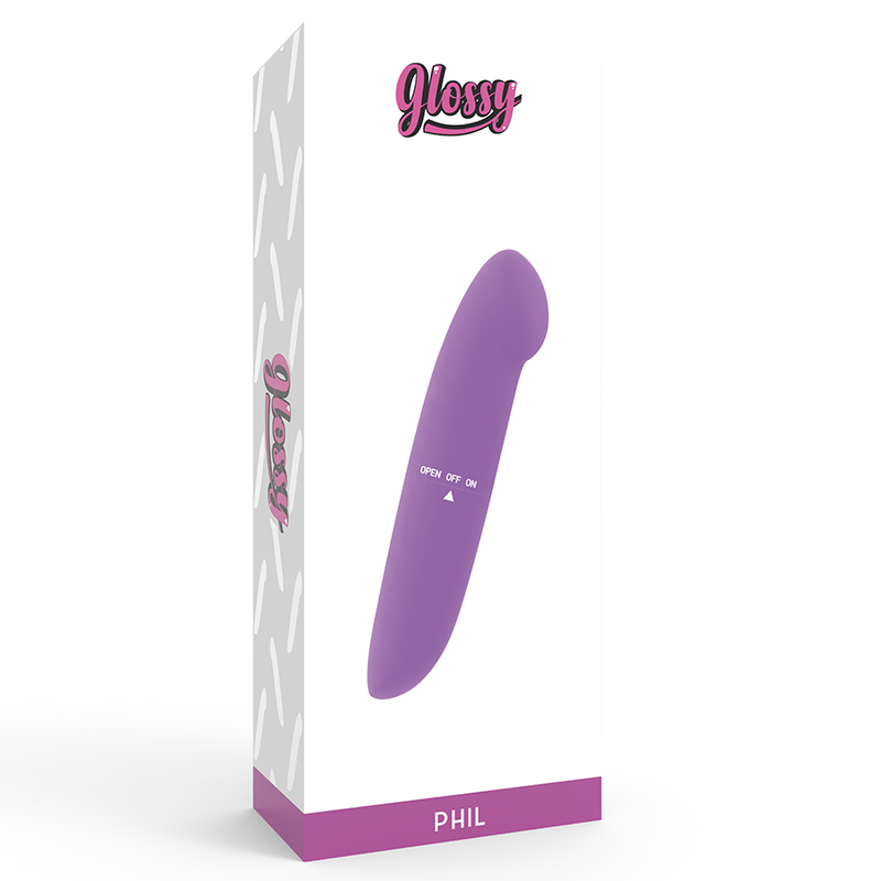 GLOSSY - VIBRADOR PHIL ROXO