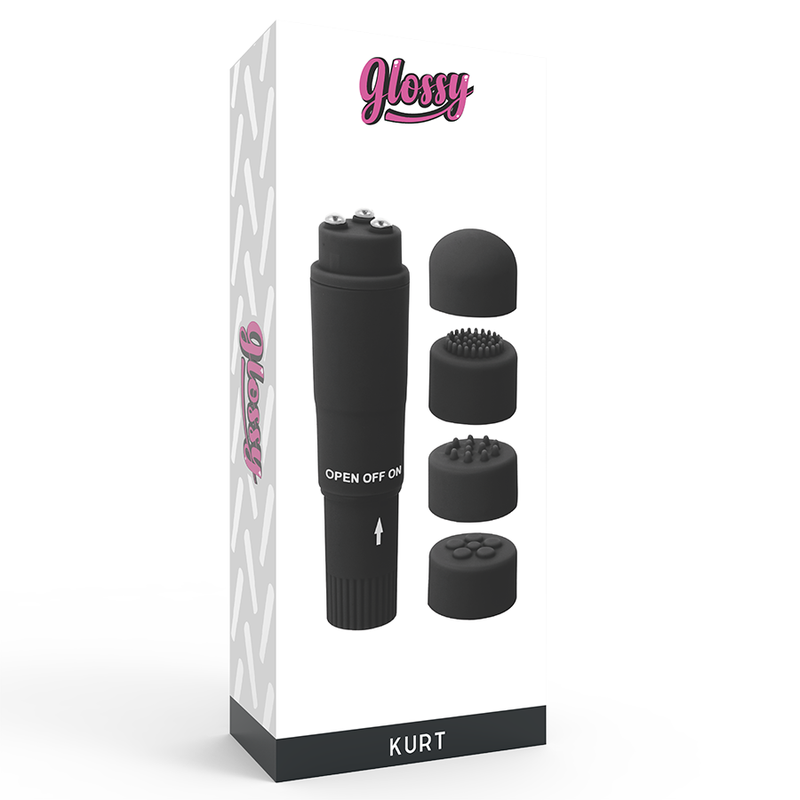 GLOSSY - MASSAGER DE BOLSO KURT PRETO