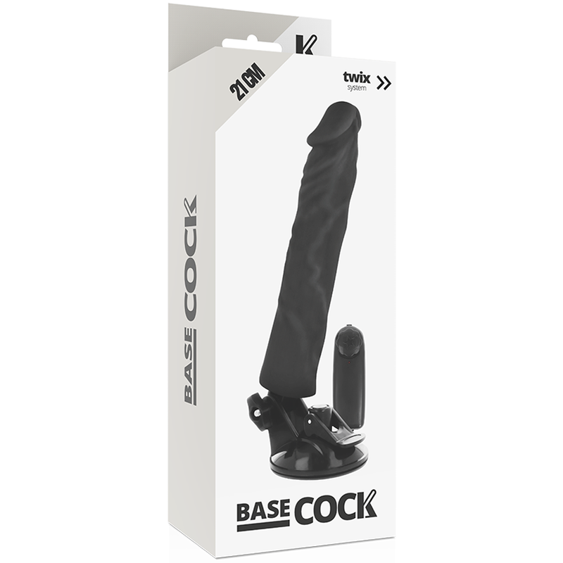 BASECOCK - VIBRADOR REALÍSTICO CONTROLE REMOTO NATURAL 21 CM -O- 4 CM