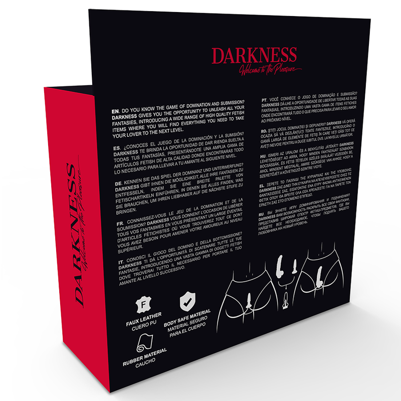 DARKNESS - CALÇA COM PLUG E VIBRADOR INTERCAMBIÁVEL