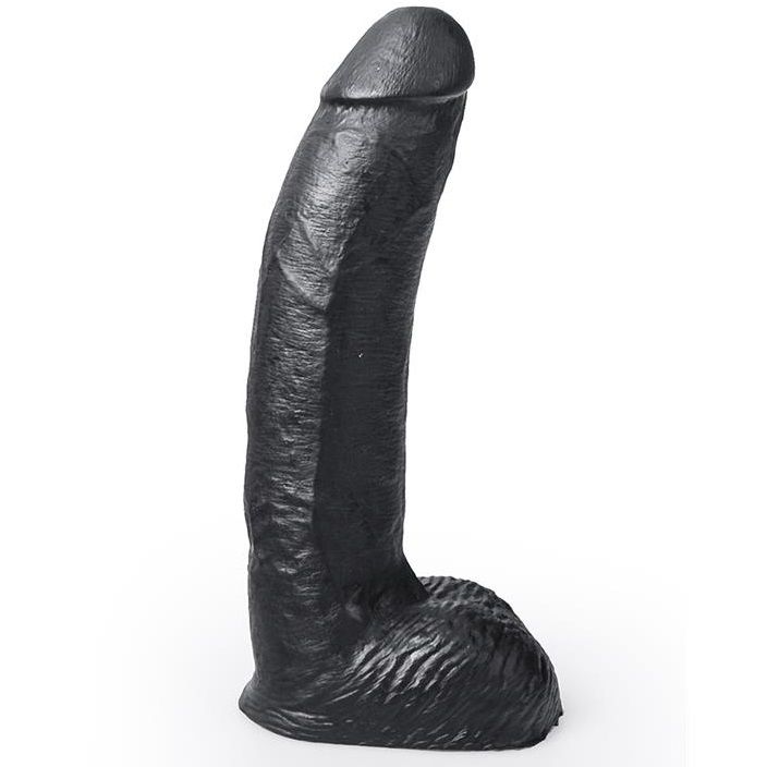 HUNG SYSTEM - DILDO REALÍSTICO PRETO COR GEORGE 22 CM