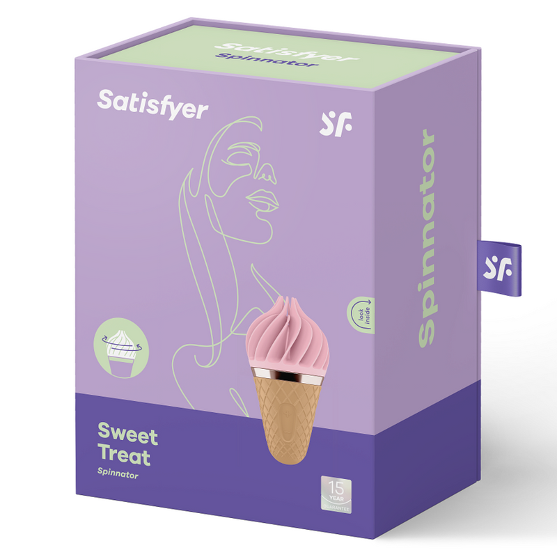 SATISFYER - SWEET TREAT SPINNATOR MARROM E ROSA