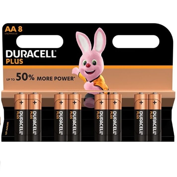 DURACELL - BATERIA PLUS POWER AA LR6 8UNIDADES