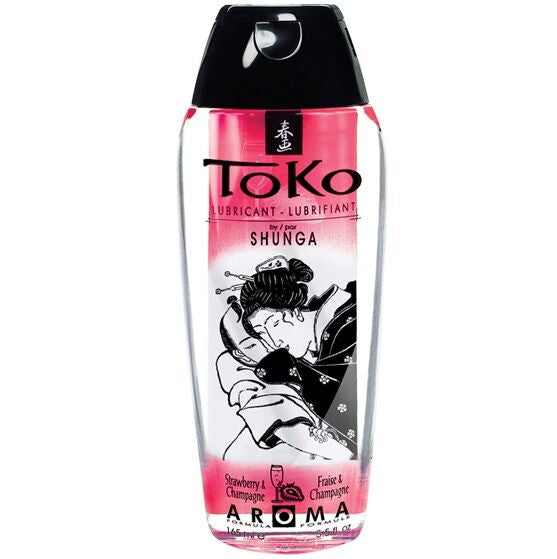 SHUNGA - TOKO AROMA LUBRIFICANTE DE MORANGO E CHAMPANHE