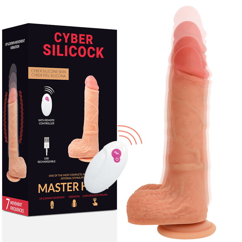 CYBER SILICOCK - CONTROLE REMOTO REALÍSTICO MASTER HUCK 20.9 CM -O- 4 CM