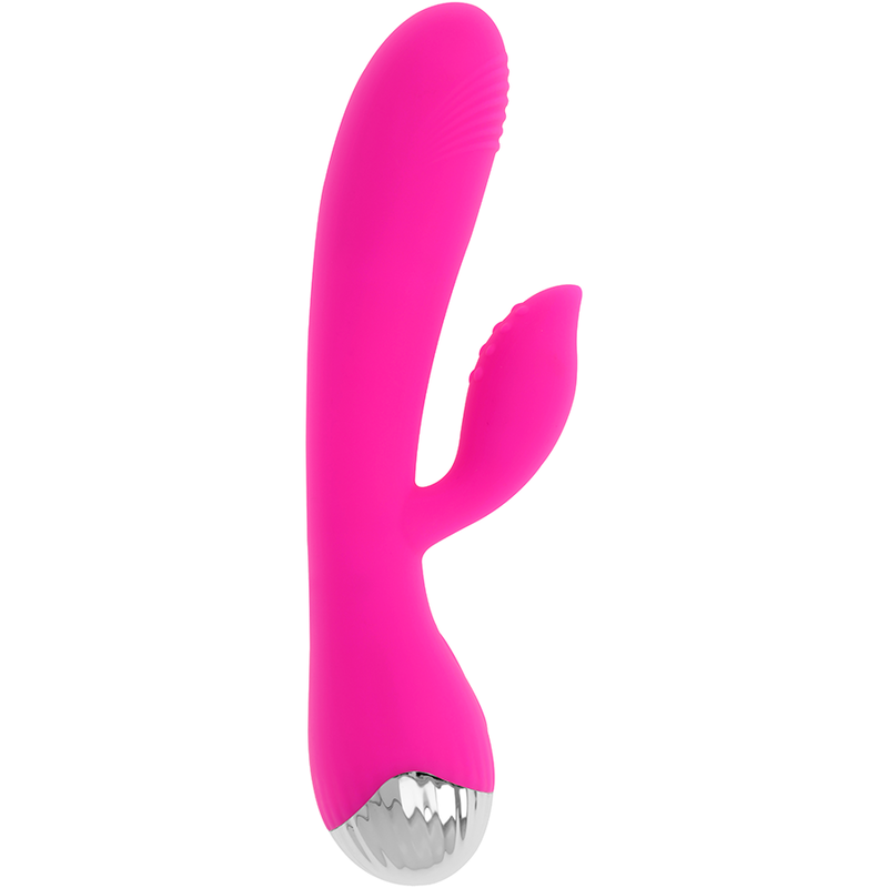 OHMAMA - VIBRADOR RECARREGÁVEL COM COELHO 10 MODOS DE VIBRAÇÃO 19 CM