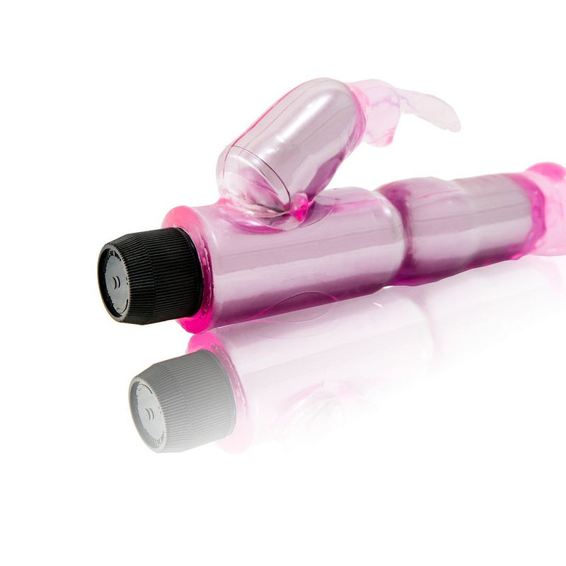 BAILE - VIBRADOR COM ESTIMULADOR ROSA AJUSTVEL