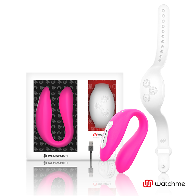 WEARWATCH - VIBRADOR WATCHME DUAL TECHNOLOGY FÚCSIA / NEVE